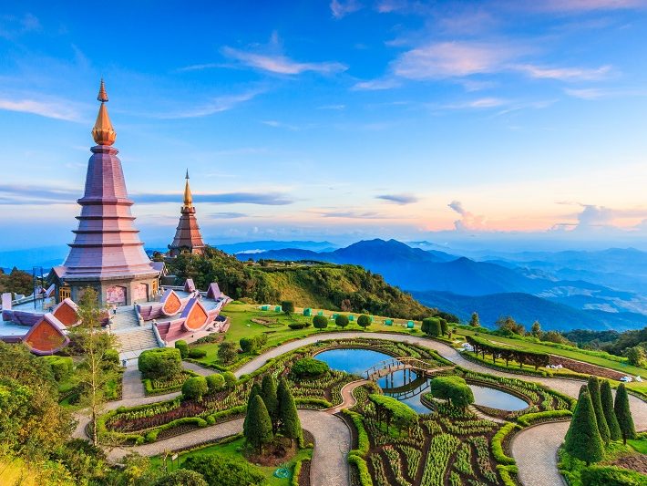 King and Queen Pagodas in Doi Inthanon