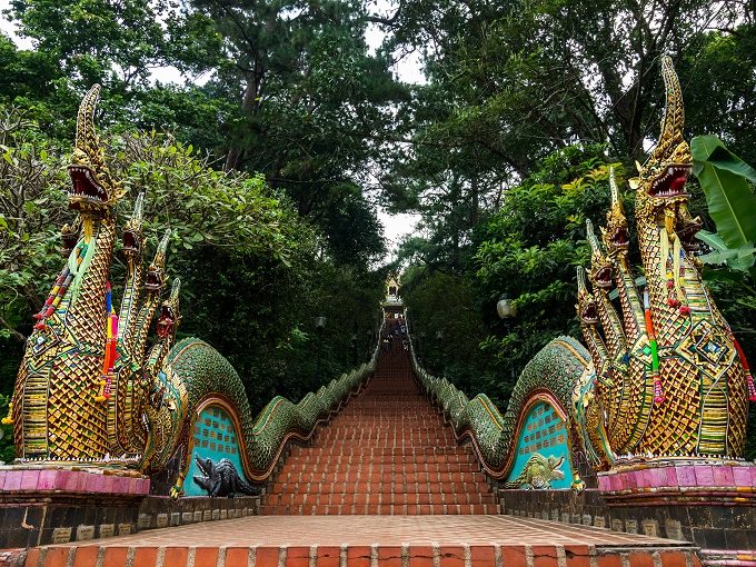 The Dragon Stairs at Wat Phra That Doi Suthep